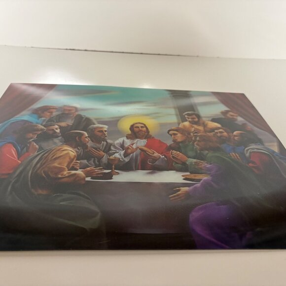 The Last Supper 3D Lenticular Religious Artwork Wonder Co Tokyo Japan Vintage - Picture 7 of 8